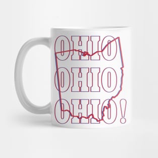 Ohio State Map & Label Mug